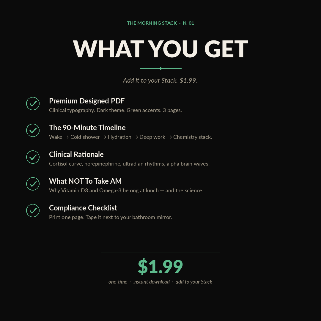 The Morning Stack Routine (PDF)